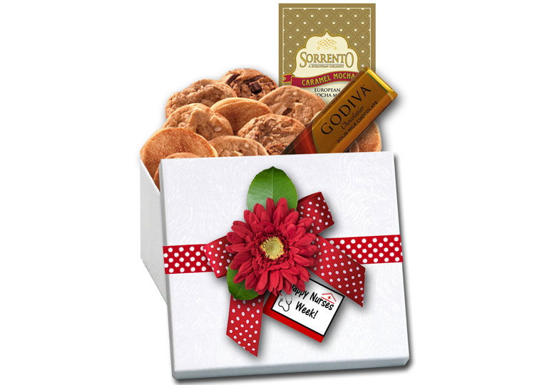 Image Gift Box filled with cookies, chocolate and cocoa