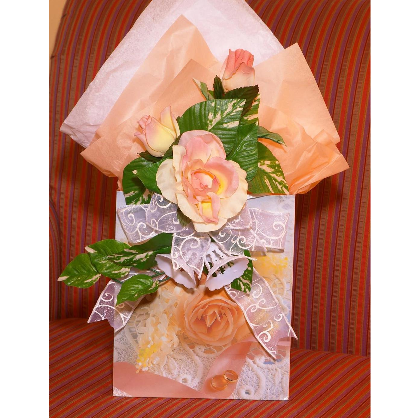 Wedding gift bag for hotel guests.