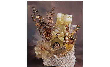 Chocolate and savory snacks Gold basket 