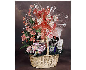 Assorted gourmet gift basket